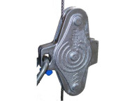 Carro anticaídas Papillon II para línea de vida vertical de cable