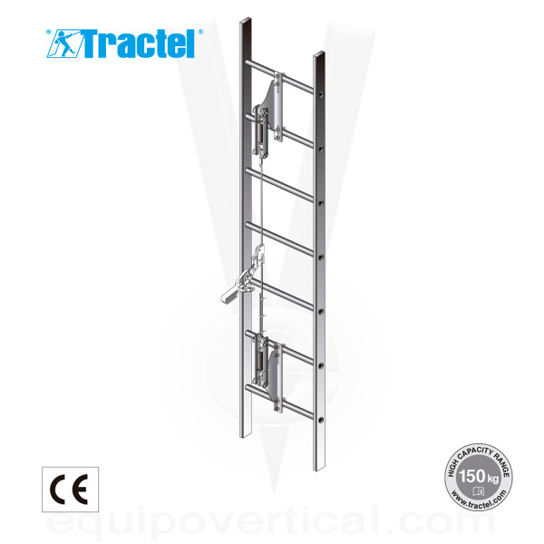 Anticaídas STOPCABLE para línea de vida vertical de cable Tractel 2