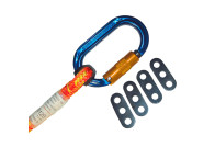 Pack 5 gomas antivolteo STEIN que retienen la cuerda al mosquetón