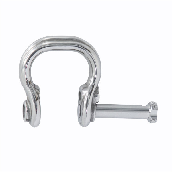 Grillete Ultralink curvado inoxidable con polea. Resistencia 40kN
