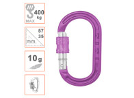 Mosquetón auxiliar DMM XSRE LOCK para herramientas y motosierras
