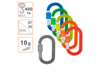 Mosquetón auxiliar DMM XSRE LOCK para herramientas y motosierras