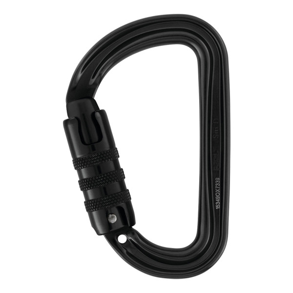 SMD mosquetón asimétrico negro con cierre Triact Lock de Petzl 2