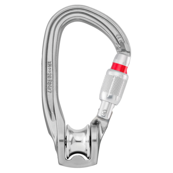 Mosquetón ROLLCLIP Z de Petzl con polea integrada y cierre rosca 2