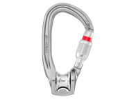 Mosquetón ROLLCLIP Z de Petzl con polea integrada y cierre rosca