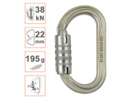 Mosquetón de acero OXAN con cierre Triact Lock de la marca Petzl