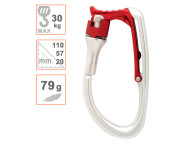 Gancho portamaterial VAULT LOCK para arneses. Resistencia 300kg.
