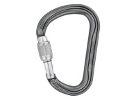 Mosquetón WILLIAM de Petzl con forma de pera y cierre de rosca.