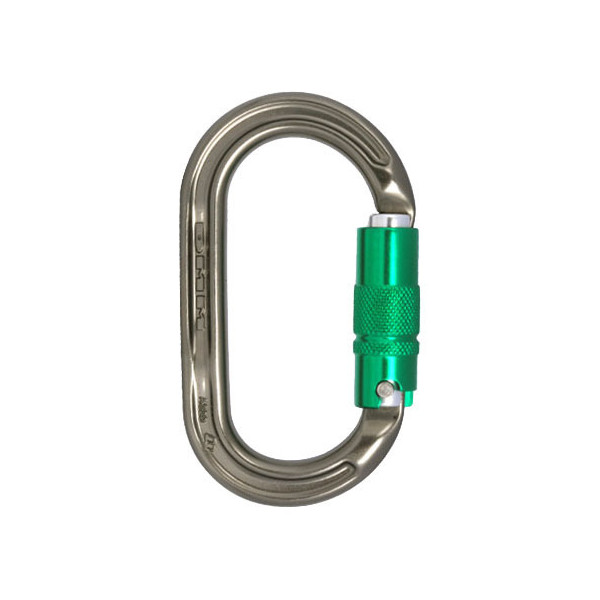Mosquetón de aluminio ULTRA OVAL con cierre automático triple