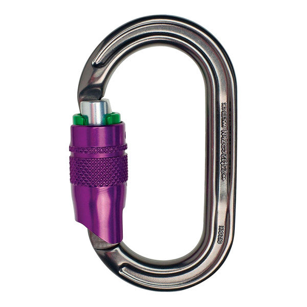 Mosquetón de aluminio ULTRA OVAL Durolock con cierre cuadruple