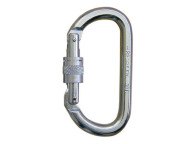 Mosquetón de seguridad Basic Rosca galvanizado certificado 2300kg
