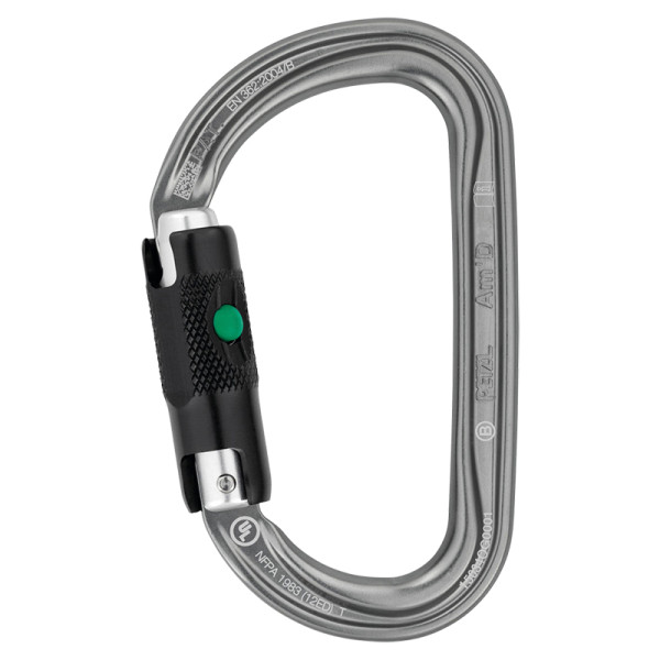 Mosquetón asimétrico AMD Ball Lock de Petzl. Garantía 3 años. 2