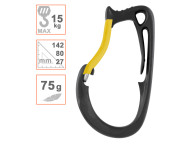 Mosquetón CARITOOL L 15kg de Petzl portamaterial para arneses