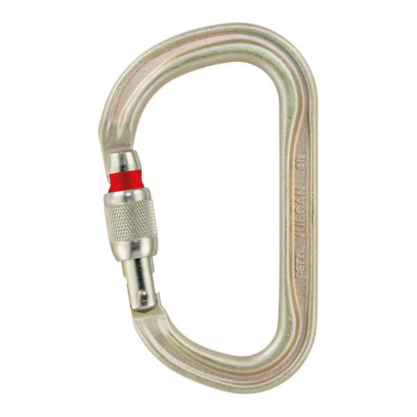 Mosquetón gran resistencia 4500kg de acero VULCAN Screw de Petzl