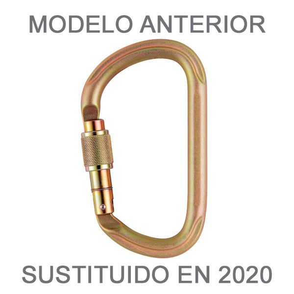 Mosquetón gran resistencia 4500kg de acero VULCAN Screw de Petzl