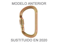 Mosquetón gran resistencia 4500kg de acero VULCAN Screw de Petzl