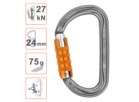 Mosquetón asimétrico AMD Triact Lock marca Petzl. Garantía 3 años