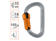 Mosquetón asimétrico Bm'D Triact Lock de Petzl. Garantía 3 años