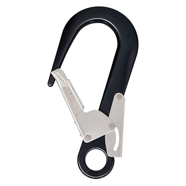 Gancho de seguridad con apertura 60mm. Aluminio. Homologado EN362 2