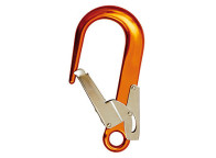 Gancho de seguridad con apertura 60mm. Aluminio. Homologado EN362