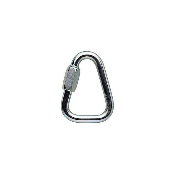 Conector triangular maillón Delta 8 para unir aparatos a arneses.