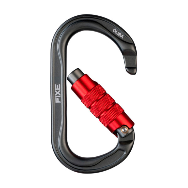 Mosquetón aluminio OLIBA Twist Lock Fixe con cierre automático