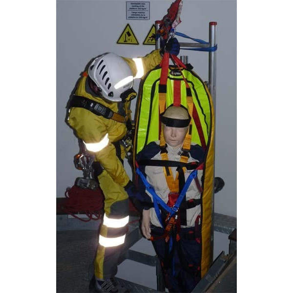 Camilla de rescate enrollable para izar en horizontal o vertical