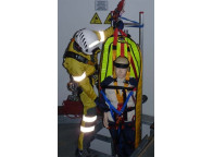 Camilla de rescate enrollable para izar en horizontal o vertical
