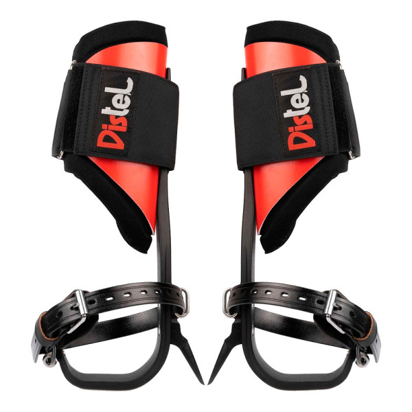 Espuelas DISTEL fijación velcro-correa para trepa, apeo y tala