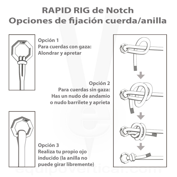 Rapid Rig de Notch para apeo y arboricultura. Resistencia 60kN.