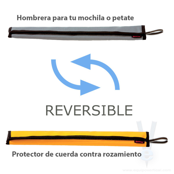 DUAL multifunción. Protector de cuerda y hombrera para mochila.