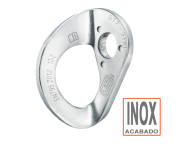 Plaqueta COEUR de Petzl en acero inox, para anclaje de personas.