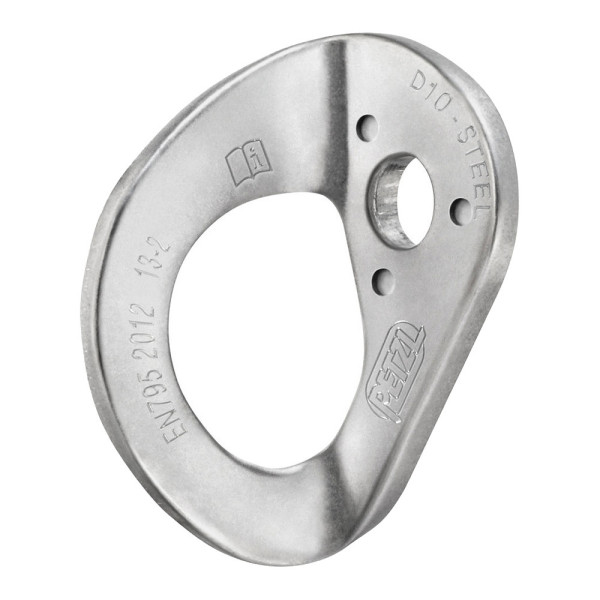 Plaqueta de anclaje en acero COEUR Petzl para trabajos verticales 2