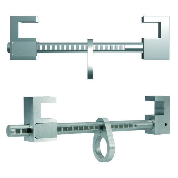 Anclaje aluminio para vigas. Modelo práctico, ligero y portátil.