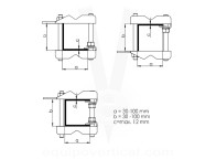 Anclaje anticaídas para tubos redondos y perfiles rectangulares