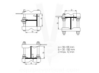 Anclaje anticaídas para tubos redondos y perfiles rectangulares