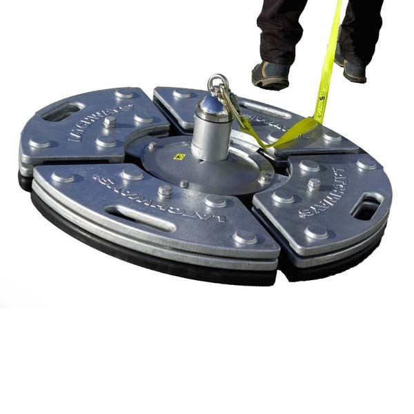 Peso Muerto absorbedor 300kg - Anclaje contrapesado