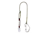 Cabo regulable 1,9m con absorbedor y gancho 50mm - estr metálicas
