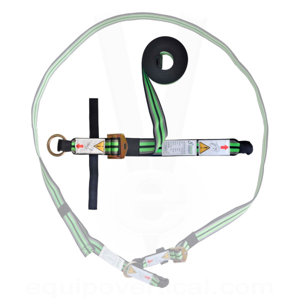 Eslinga regulable para anclaje temporal en chimeneas y casetones 2