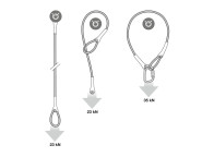 Wire Strop cable de acero Ø6,5mm de Petzl para anclaje anticaídas