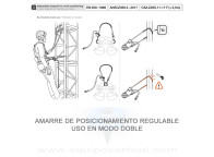 GRILLON Amarre con bloqueador de posicionamiento regulable Petzl