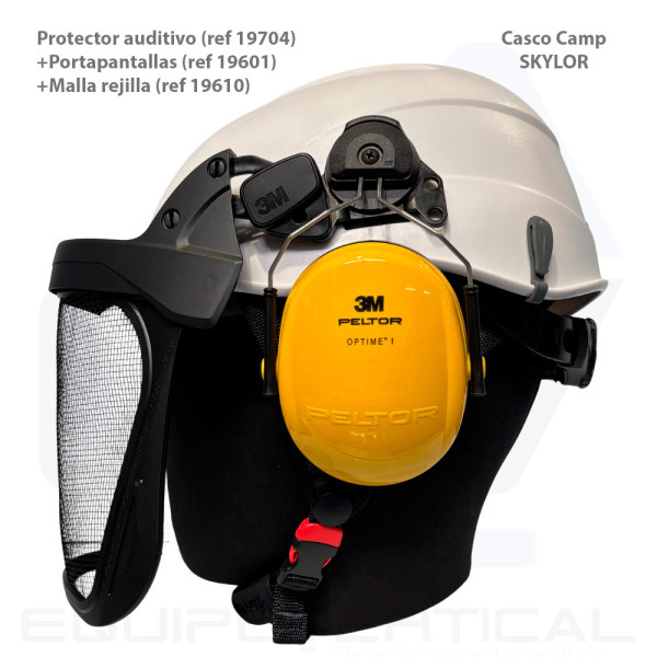 Pantalla malla inoxidable 3M Peltor 5C para adaptar sobre casco