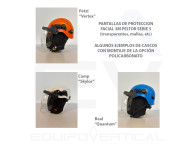Pantalla protección facial 5F-11 transparente de 3M para cascos