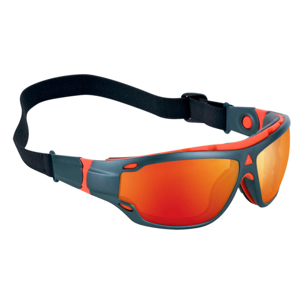 Gafas de seguridad BLOW espejo rojo. Protección antirrayaduras