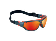 Gafas de seguridad BLOW espejo rojo. Protección antirrayaduras