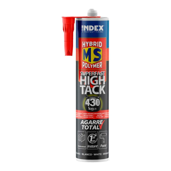 Adhesivo High Tack blanco. Pegamento resistente multimaterial
