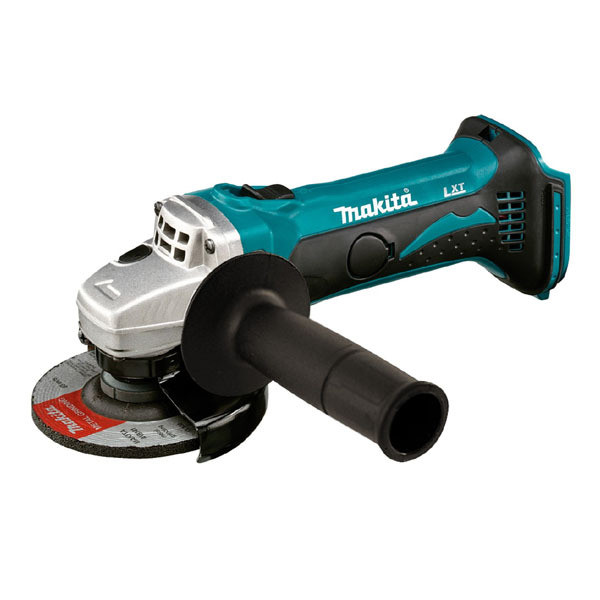 Amoladora discos 115mm Batería 18V Makita. Uso con una sola mano.