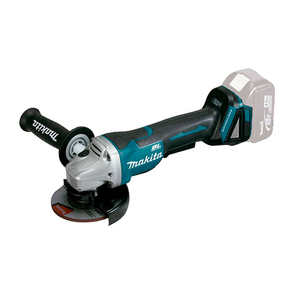 Amoladora motor BL sin escobillas. Para baterías Makita de 18V.