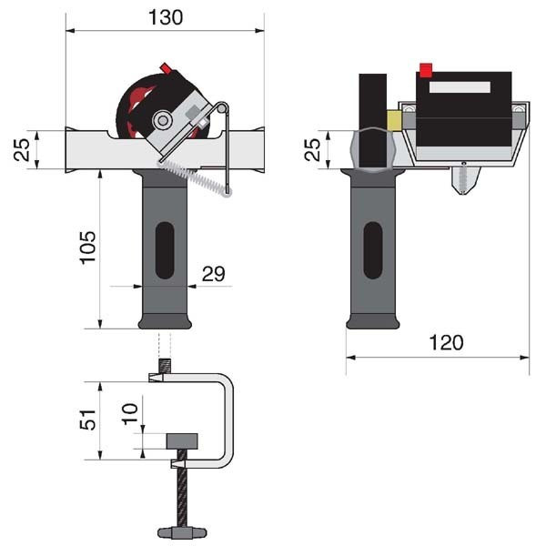 Cuentametros para cuerdas y cables de Ø3-23mm