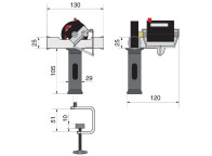 Cuentametros para cuerdas y cables de Ø3-23mm